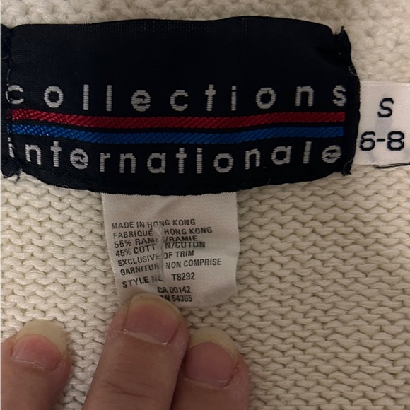 Floral Knit Cardigan Women's Size Small Cream Pastels Grandma Teacher Day Care - Picture 3 of 8